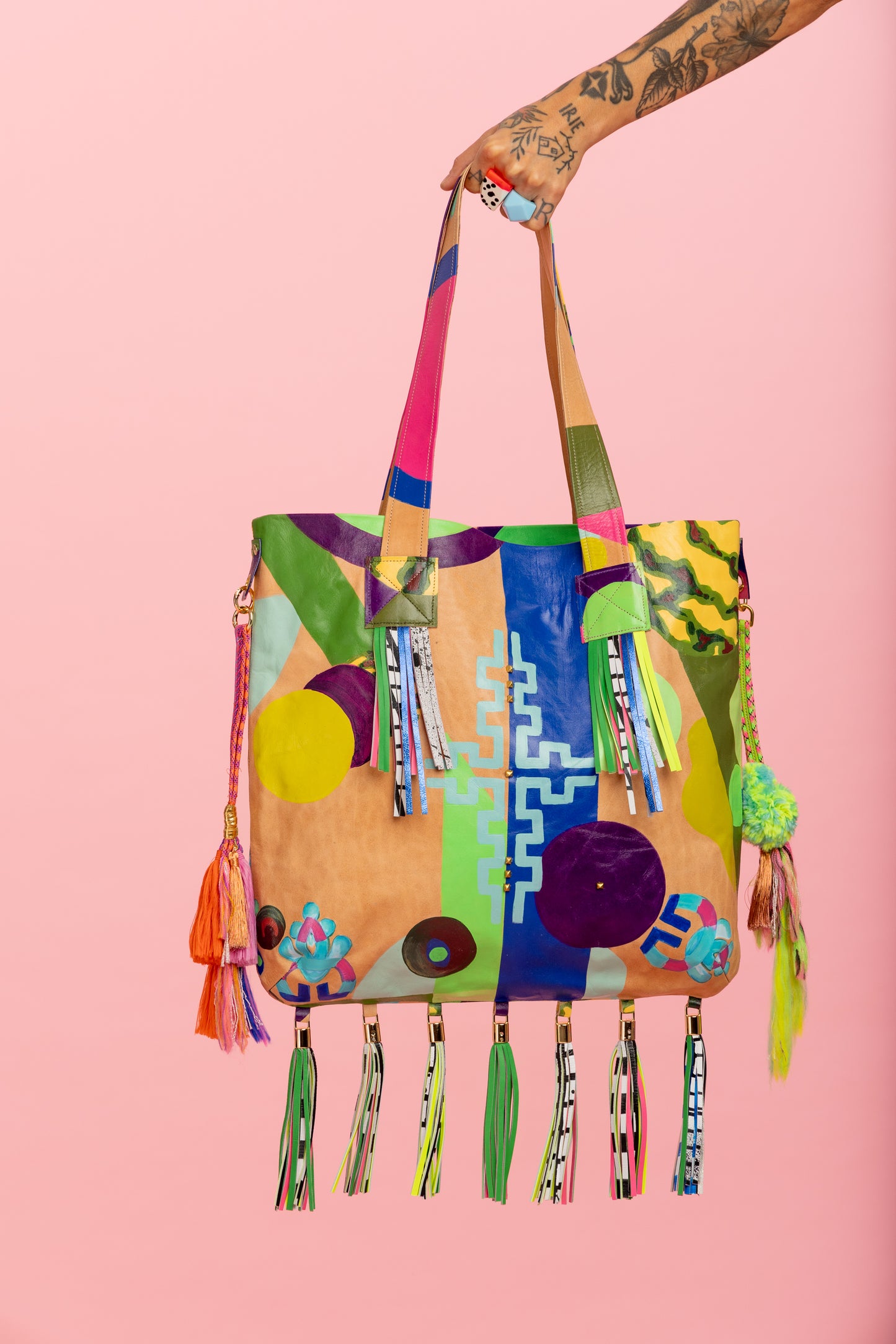 Hibiscus x Hide and Brass -  Leather Bag