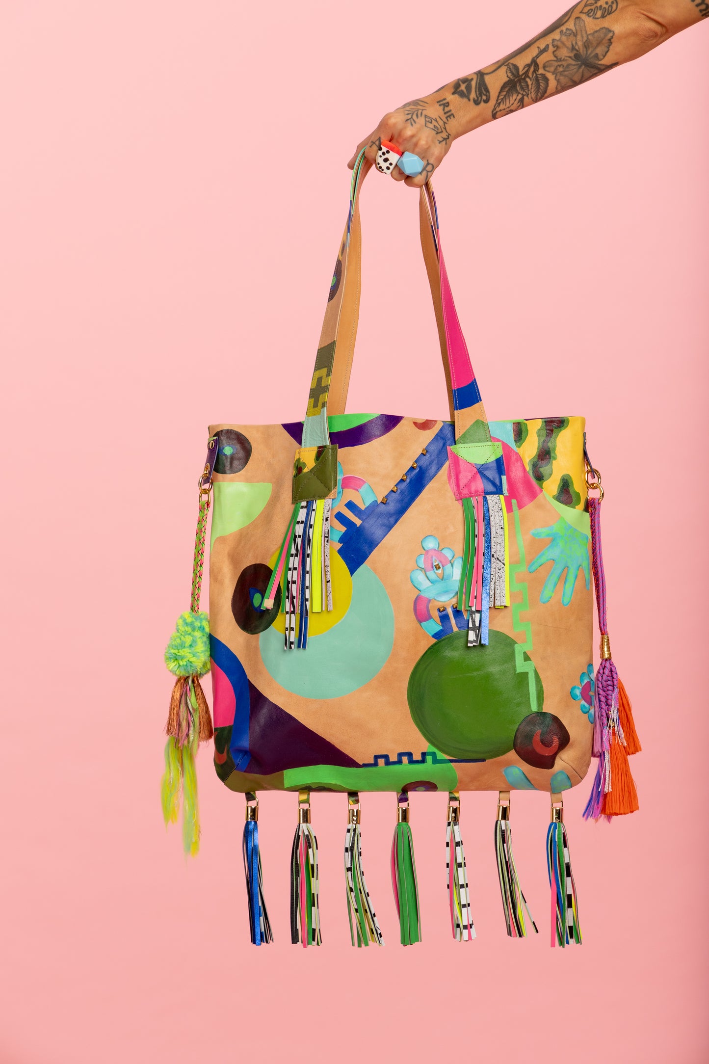 Hibiscus x Hide and Brass -  Leather Bag