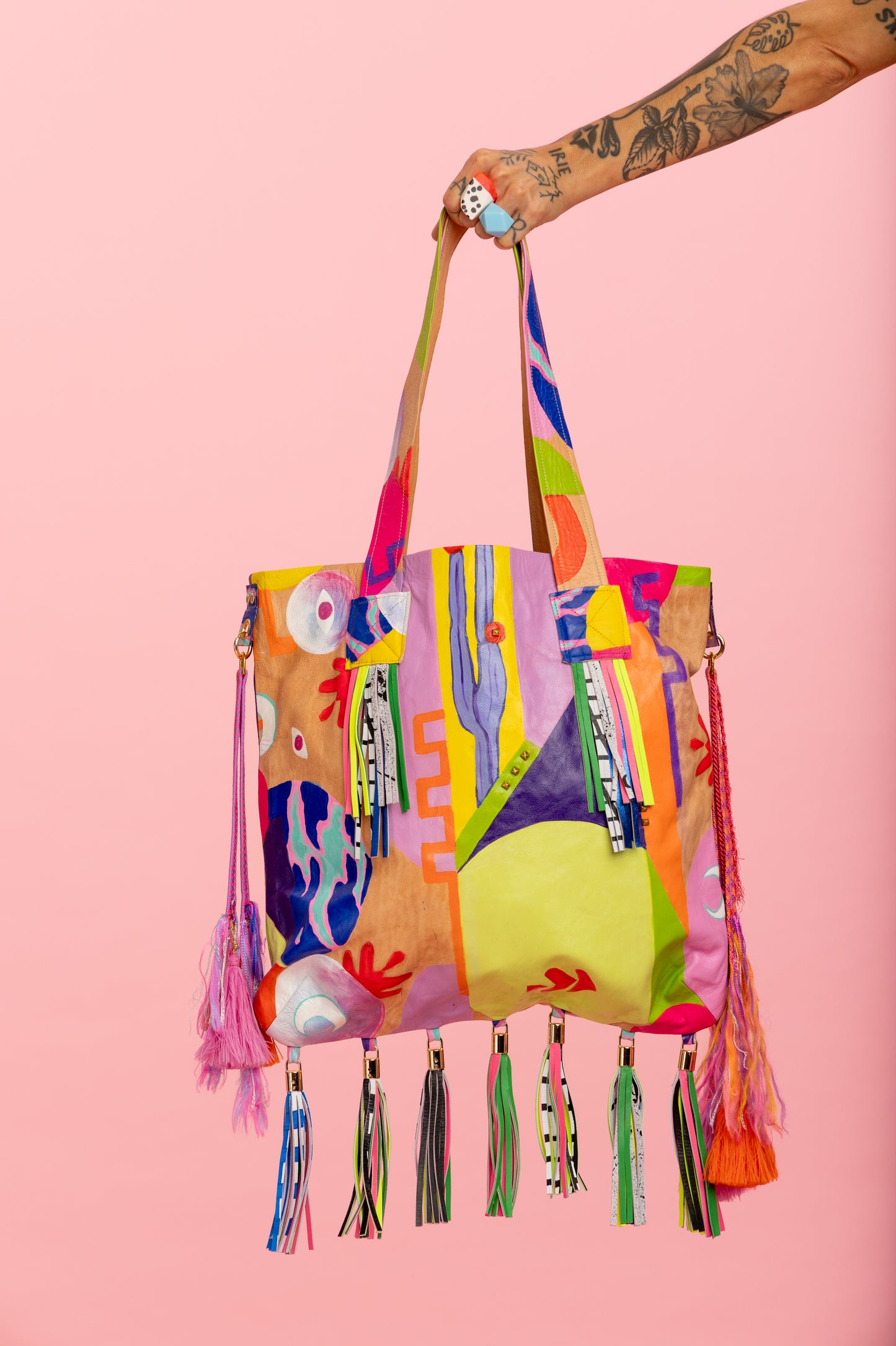 Hibiscus x Hide and Brass -  Leather Bag