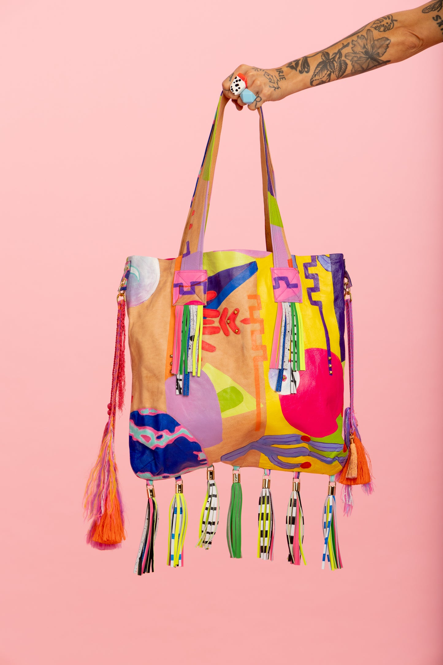 Hibiscus x Hide and Brass -  Leather Bag
