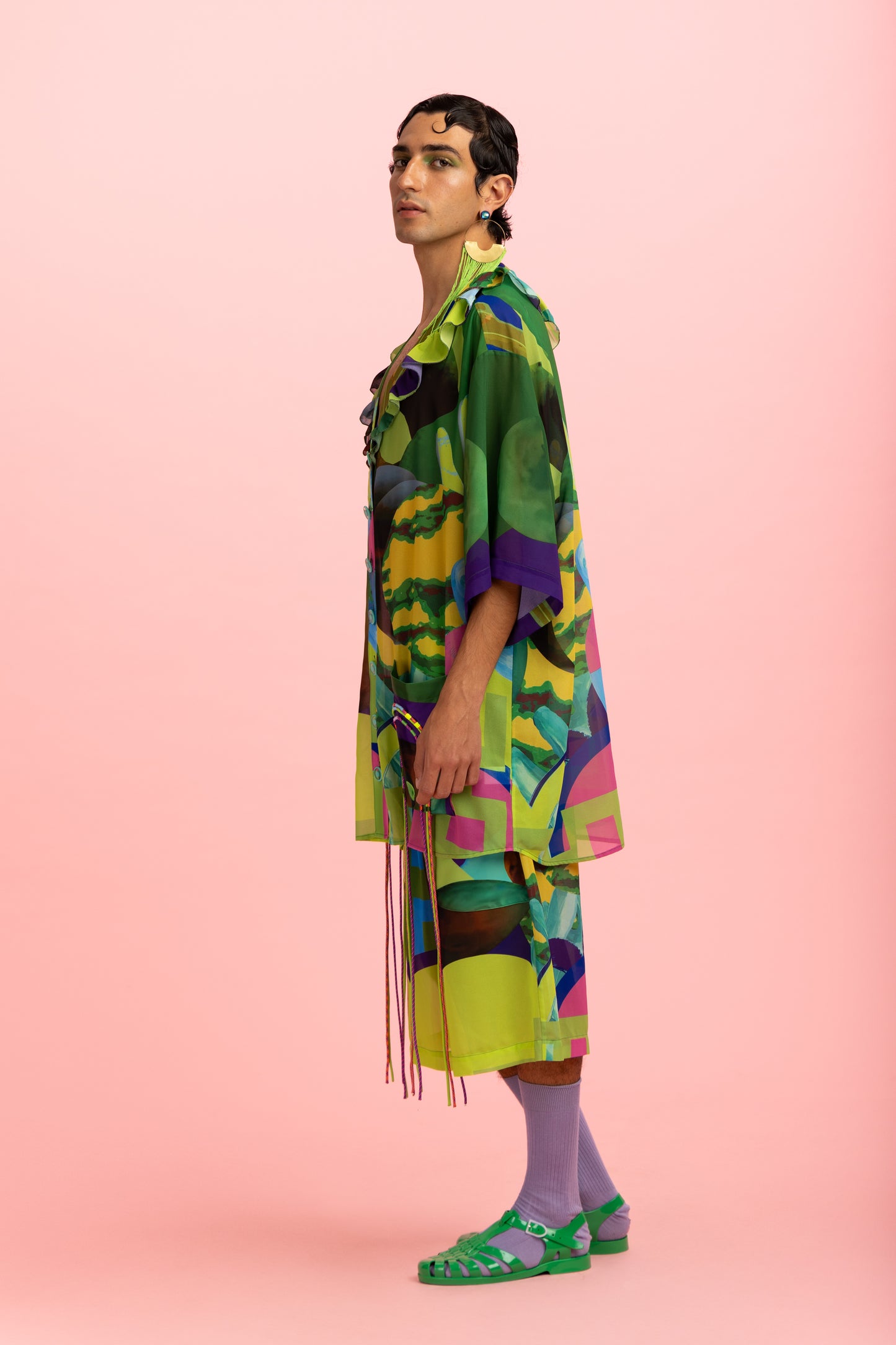 Green Unisex Oversized Shirt