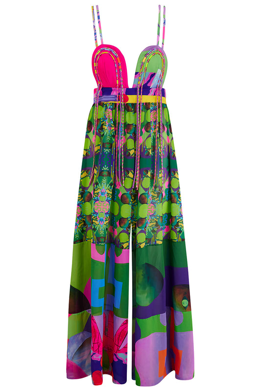 Green Wide Leg Jumpsuit