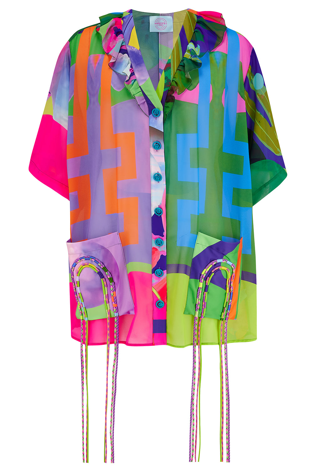 Pink & Green Unisex Oversized Shirt
