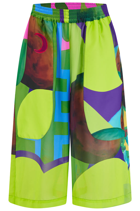 Green Long Unisex Shorts