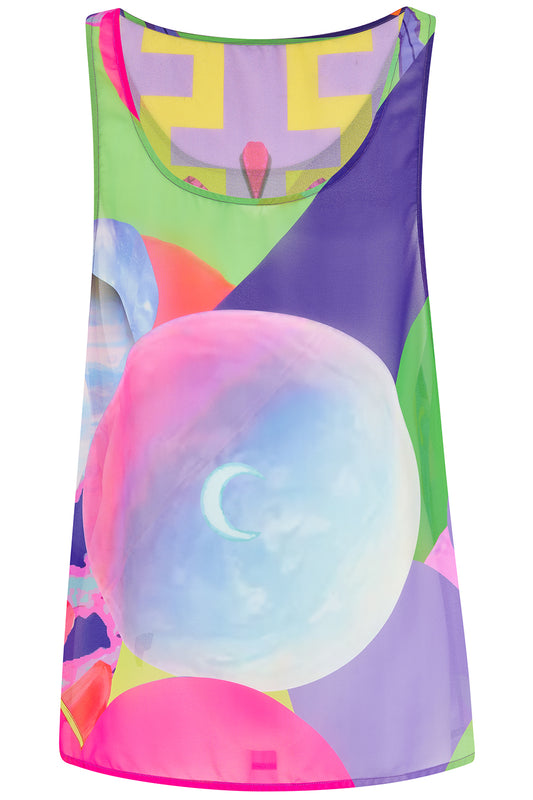 Pink Chiffon Vest
